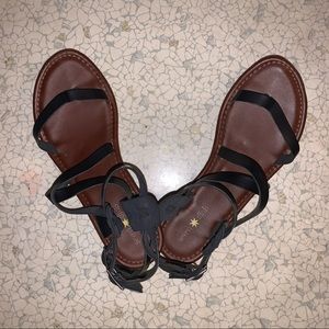 Black Strappy Sandals